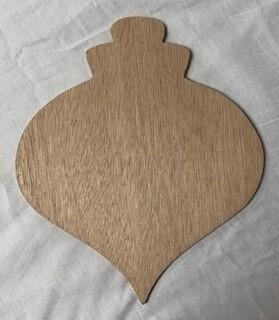 Christmas Ornament 2 Wood Cutout