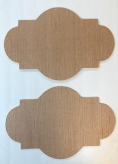 Set of 2 Decorative Shape with Rounds Cutout Bundle #2  12 x 18