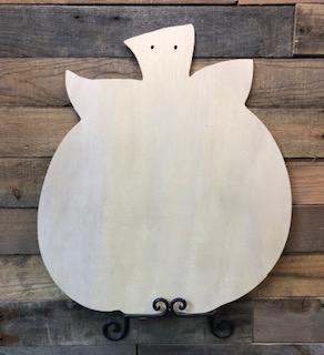 Pumpkin Big Leaf Door Hanger